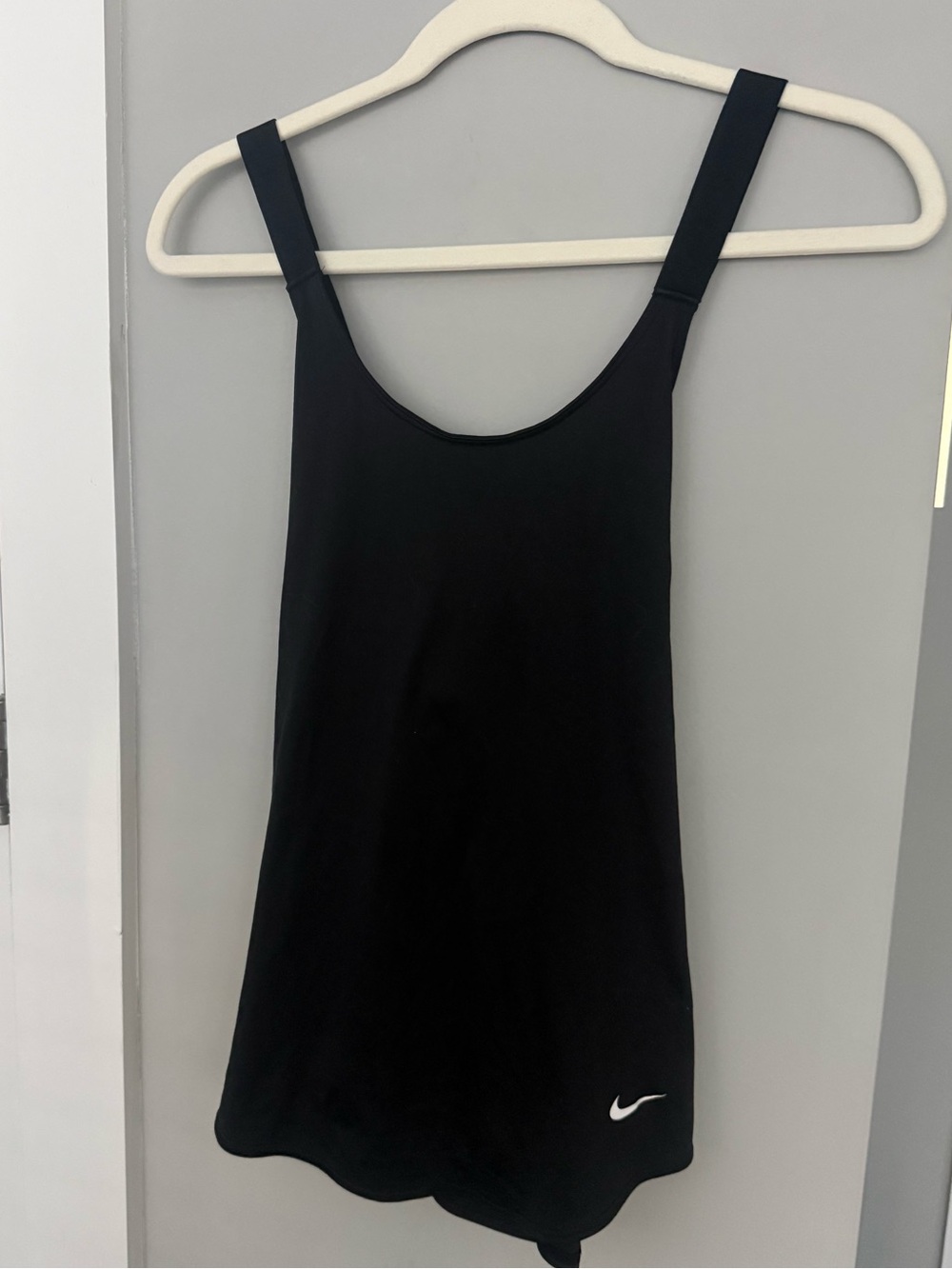 Nike Women's Black Athletic Tank with Scoop Neckline